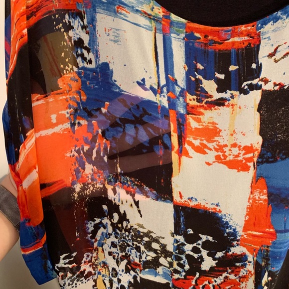 Colorful sheer blouse - Picture 2 of 3